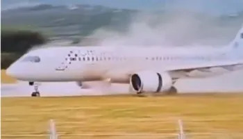 VIDEO/ Tmerr në aeroportin kroat, avioni del nga pista shmanget tragjedia