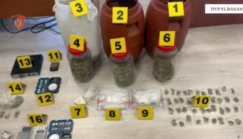 VIDEO / Zbardhet operacioni në Elbasan: 16 të arrestuar, 8 në kërkim dhe 27 kontrolle banesash