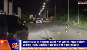 VIDEO+EMRAT – Makina përplaset me motorin, humb jetën 36- vjeçari, shoqërohet në polici i riu…