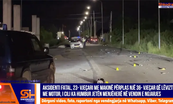 VIDEO+EMRAT – Makina përplaset me motorin, humb jetën 36- vjeçari, shoqërohet në polici i riu…