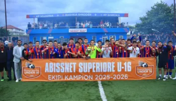 Vllaznia fiton “klasiken” e vogël ndaj Tiranës dhe shpallet kampione e Abissnet Superiore U-16