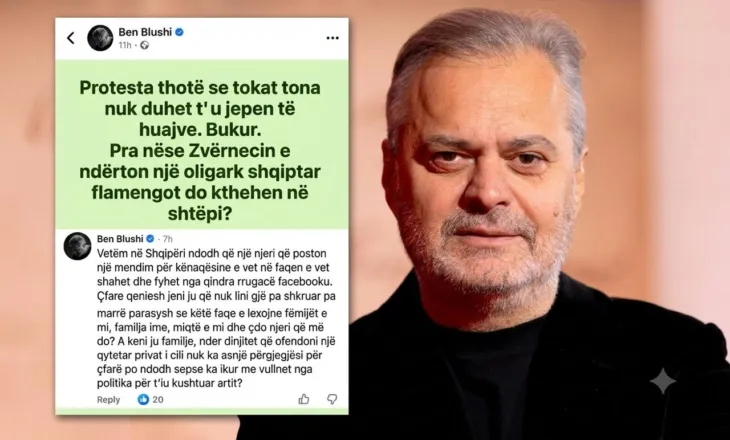 “A keni ju familje, nder e dinjitet?”, Ben Blushi humb durimin pas komenteve për protestën e Zvërnecit