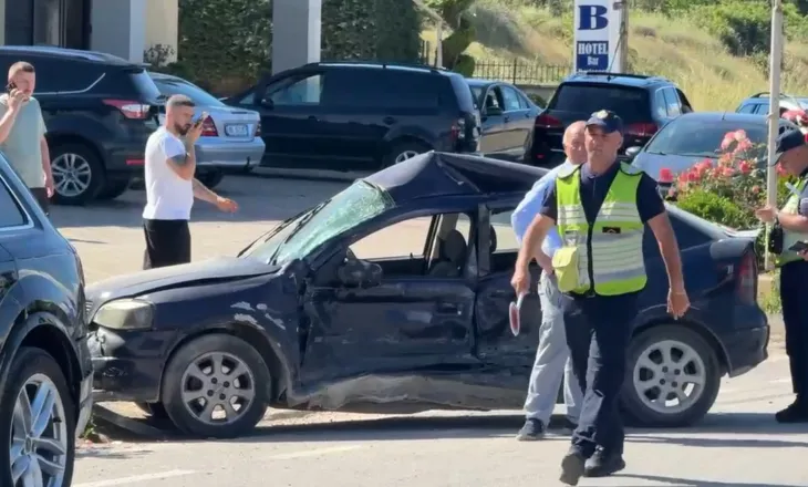 Aksident në aksin Pogradec-Qafë Thanë, përplasen automjetet, dy persona të lënduar