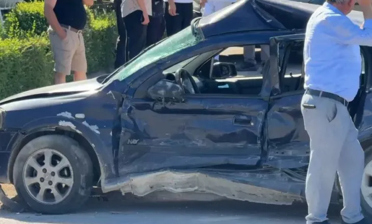 Aksident në  Pogradec- Qafë Thanë, përplasen 2 makina, 2 të plagosur në spital