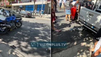 Aksident në Vlorë, një i plagosur