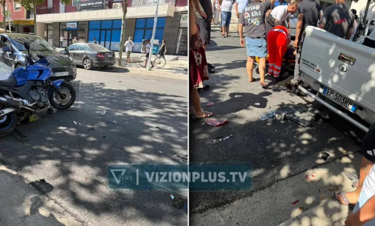 Aksident në Vlorë, një i plagosur