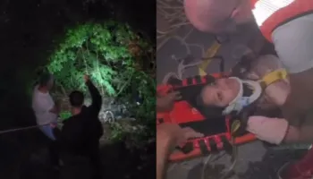 Aksident te Syri i Kaltër në Sarandë, dy persona me motor bien nga 15 metra lartësi, zbulohet gjendja e tyre