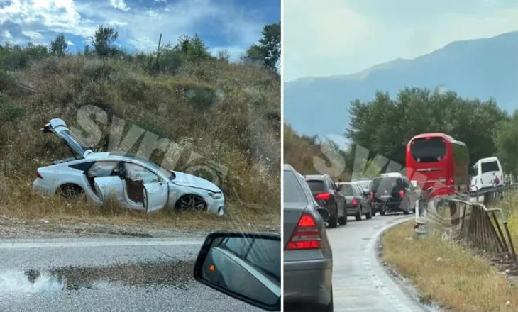 Aksident tek Kthesa e Viroit, makina përplaset me mikrobuzin me turistë, ka të plagosur
