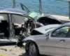 Aksidenti në aksin Pogradec-Lin, shkon në 4 numri i të plagosurve, pamje nga vendngjarja