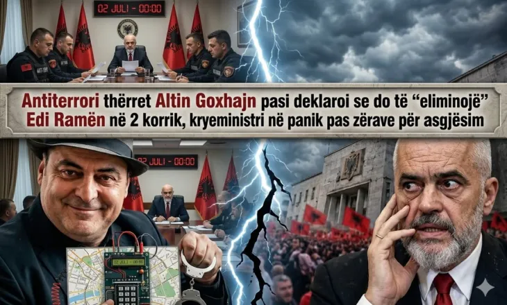 Antiterrori thërret Altin Goxhajn pasi deklaroi se do të “eliminojë” Edi Ramën në 2 korrik, kryeministri në panik…