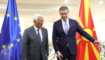 Antonio Costa takohet sot me kryeministrin, Mickoski/ Në fokus integrimi, siguria e bashkëpunimi rajonal