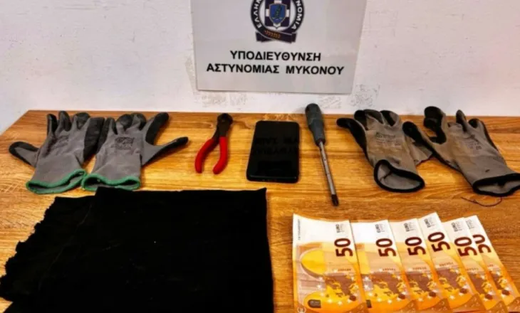 Arrestohen dy shqiptarë në Mykonos për vjedhje nga kantieret e ndërtimit të hoteleve