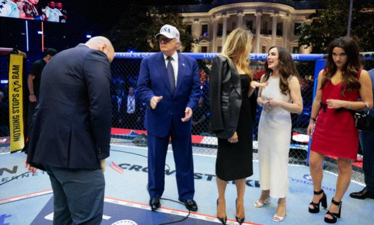 Arte marciale, fishekzjarre dhe VIP-a, si e festoi Trump 80-vjetorin