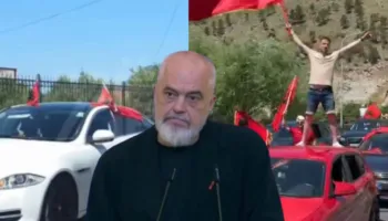 Autokolonat e protestuesve? Rama ironizon diasporën: E bëjnë për viralitet, vetëm shoferi brenda