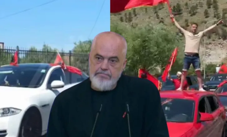 Autokolonat e protestuesve? Rama ironizon diasporën: E bëjnë për viralitet, vetëm shoferi brenda