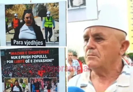 “Balluku ka vjedhur paratë tona, nën hyqmin e Ramës”/ Protestuesi me pankartë në dorë: Kërkojmë dorëheqjen e tyre