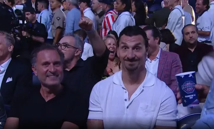 Cardinale dhe Ibra “harbohen” në një event UFC në Washington, tifozët e Milanit humbasin durimin