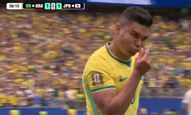 Casemirooooooo! Brazili e nis me gol pjesën e dytë. Vinicius Junior i pafat (video)