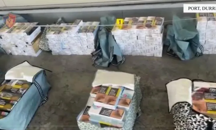 Durrës/ Sekuestrohen 798 steka cigare kontrabandë në Port, arrestohet 34-vjeçari me AK-47