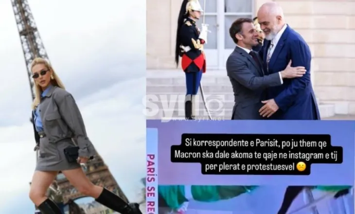 Fjoralba Ponari tall Ramën, publikon foton: Makroni s’ankohet për plehrat e protestuesve