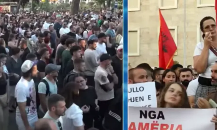 “Hiqni kapelet!”/ Turma e protestuesve thirrje: Nuk është turp të jesh polic, por të mos zbatosh ligjin!