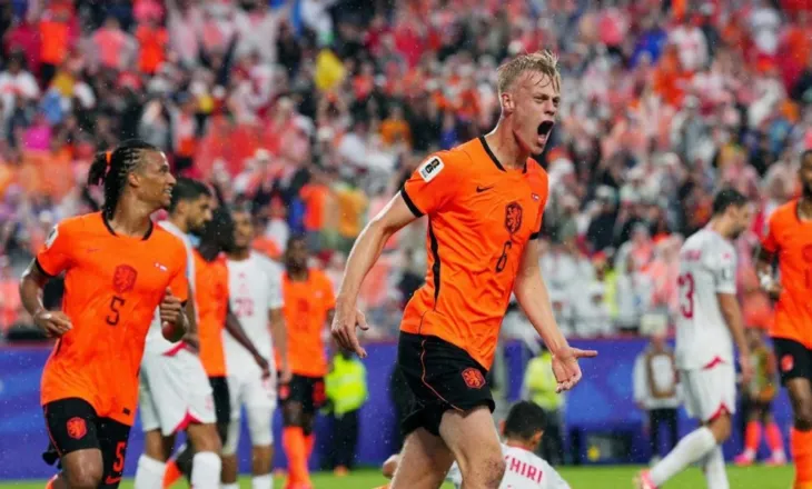 Holanda fitoi 1-3 kundër Tunizisë