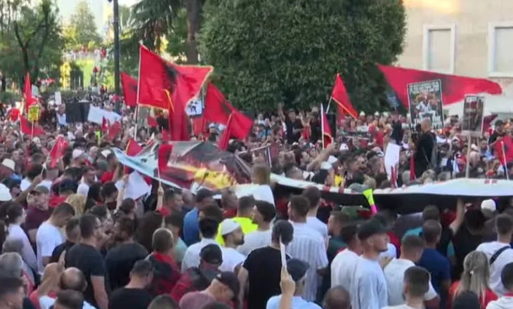 Humb një fëmijë në protestë, qytetarja thirrje prindërve: Ndodhet afër fonisë