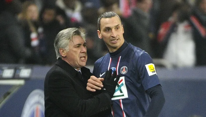 Ibrahimović: Edhe Carlo Ancelotti ka anën e tij të errët, goditi një arkë që ma përplasi në ballë