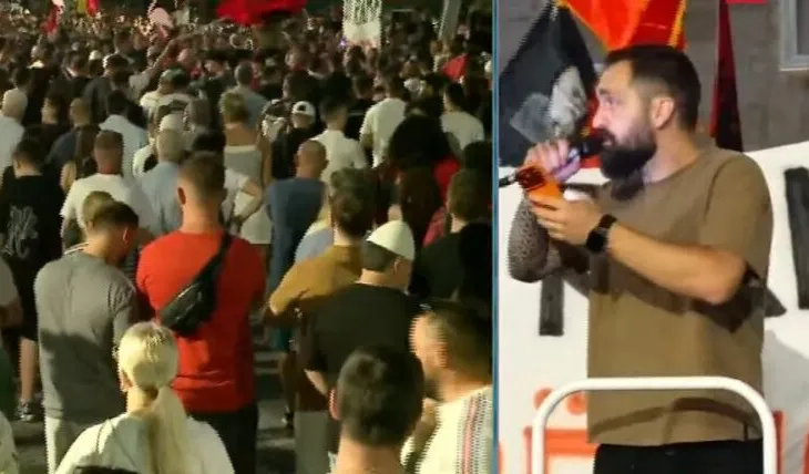 “Jemi bashkë deri në fund, nuk përçahemi”, Gent Progni në protestë: Rama dhe Berisha në burg!