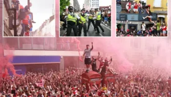 Kaos gjatë festimeve të Arsenalit në rrugët e Londrës, raportohen 6 therje me thikë dhe tre të arrestuar për përdhunim