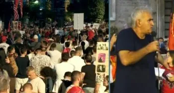 “Karçanaj na u shit me “shtëpi me qira”/ Protestuesi me tone të ashpra revolte: Belinda del e flet ëmbël, përballuni
