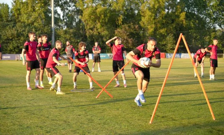 Kombëtarja U21 vijon përgatitjet në Durrës për ndeshjen kundër Italisë