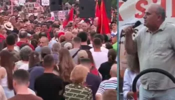 “Kryeministri, krimineli i betonizimit”/ Arsimtari në protestë: Rama do të ikë, lumi popullor do i pastrojë pisllëqet