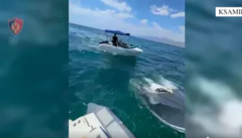 Ksamil, u rrezikuan të mbyteshin në det, Policia Kufitare shpëton dy turistë ukrainas