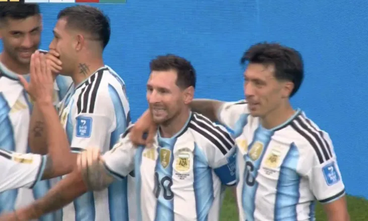 Leo Messi korrigjon shpejt gabimin dhe shkruan historinë në Kupën e Botës (video)