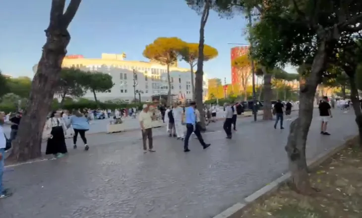 Live/ “Na thanë ‘ju do humbisni’”, dita e 13-të e protestës, qytetarët ndërpresin fjalimet dhe përplasen fizikisht me mbështetësit e PS-së para Kryeministrisë