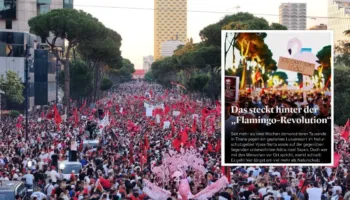 Media gjermane: “Revolucioni i Flamingove” trondit Ramën, protestat kundër qeverisë kthehen në revoltë për të ardhmen