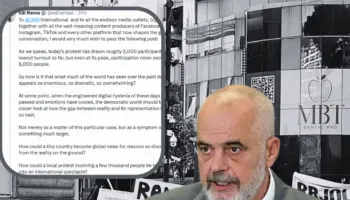 Mediat ndërkombëtare jehonë protestës në Shqipëri, reagon Rama: Histeri digjitale, protesta nuk ka kaluar kurrë 8 mijë pjesëmarrës