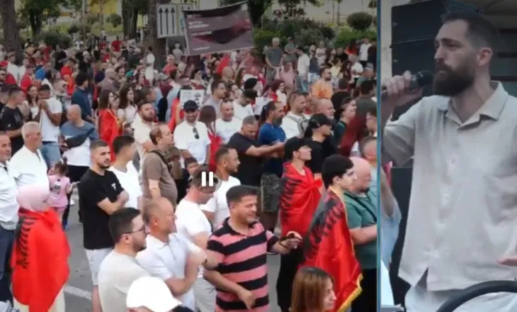 Mijëra qytetarë në shesh, Progni: Protestojmë edhe kundër Soros, ai na e solli kryeministrin dhe Berishën