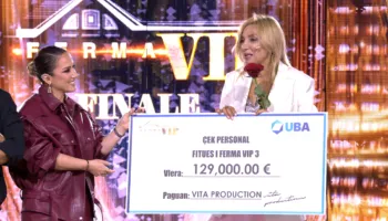 Mimoza Ahmeti fiton “Ferma Vip 3”, finalja magjike mbajti të mbërthyer publikun në ekranin e “Vizion Plus”