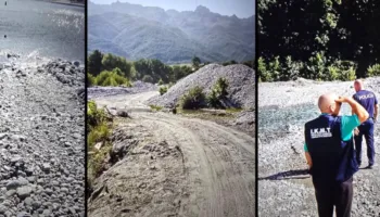 Ndërhyrje të paligjshme në shtratin e Lumit të Valbonës, IKMT gjobit dhe pezullon subjektin