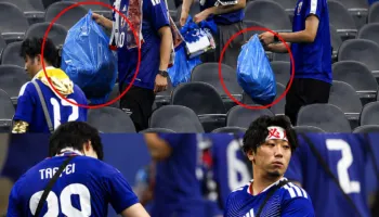 Ndodh edhe këtë herë! Tifozët japonezë pastrojnë stadiumin pas ndeshjes me Holandën. Por pse?!