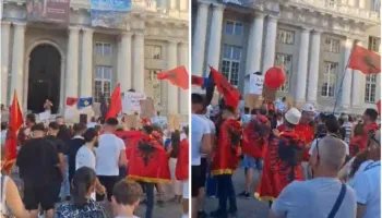 “Nuk mund të heshtim më”/ Paralelisht me Tiranën, protestë e shqiptarëve edhe në Genova: Rama të japë dorëheqjen