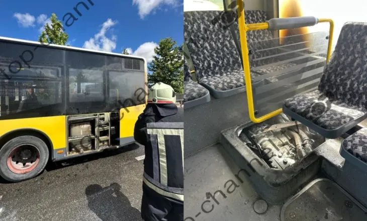 Panik në Durrës/ Autobusi me studentë përfshihet nga flakët në lëvizje, shkak dyshohet një defekt në sistemin elektrik të motorit