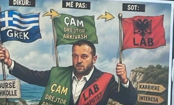 Pankarta satirike në protestë, reagon Bido: U prodhua nga ‘Opinion Himara’ e Fredi Belerit për të më sulmuar!