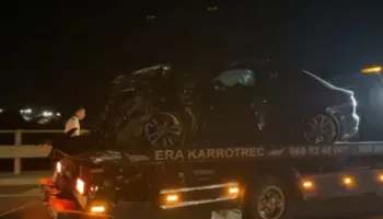 Përplasen dy makina pranë urës së Milotit, 4 të plagosur, një në gjendje të rëndë