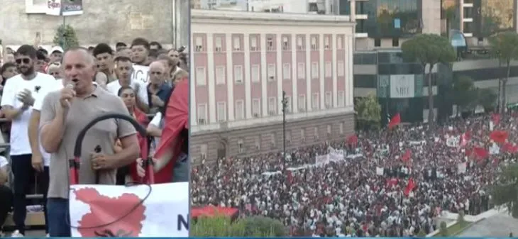 Prekëse/ I verbëri në protestë: Kjo qeveri e ka mbaruar mandatin e vetë, Shqipëria na takon ne, të jemi të bashkuar