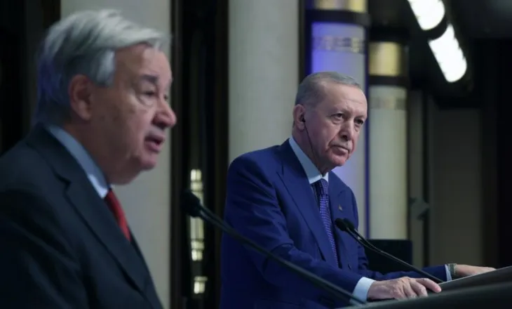 Presidenti turk dhe sekretari i përgjithshëm i OKB-së diskutojnë zhvillimet rajonale dhe globale