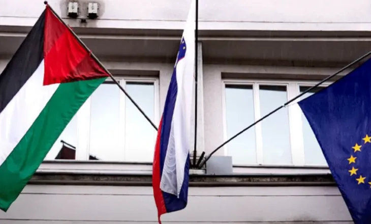 Presidentja sllovene ngre flamurin palestinez në Pallatin Presidencial si shenjë solidariteti