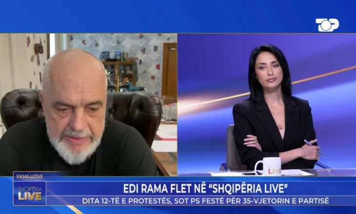 Protesta e qytetarëve dhe festa e 35-vjetorit të PS në të njëjtën orë, Rama në “Shqipëria Live”: S’është provokim, kjo është jeta demokratike